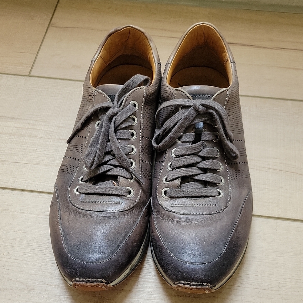 Magnanni Dark Brown Leather Sneakers